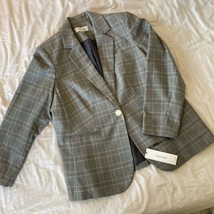 Brand New Calvin Klein Plaid Blazer